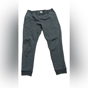 Relwen Sherpa Lined Sweatpants Gray Size L Cozy Heavyweight Fleece Joggers.